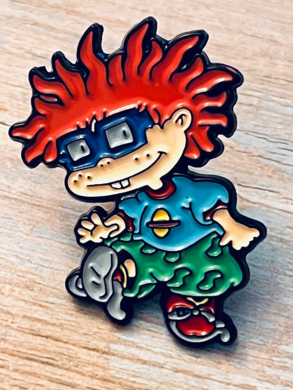 Rugrats Chucky Finster Collectible Enamel Pin 90's Nostalgia 1215B3